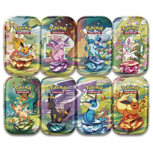 Pokémon, Scarlet & Violet 8.5: Prismatic Evolutions, Mini Tin – 1st random Tin