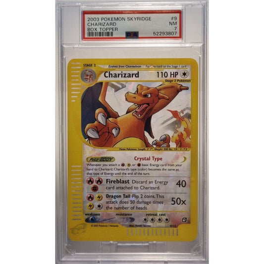 Charizard (SK 146) Skyridge - Box Topper - PSA 7