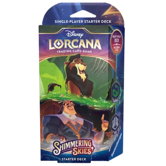 Lorcana – Shimmering Skies – Starter Deck (Emerald/Steel)