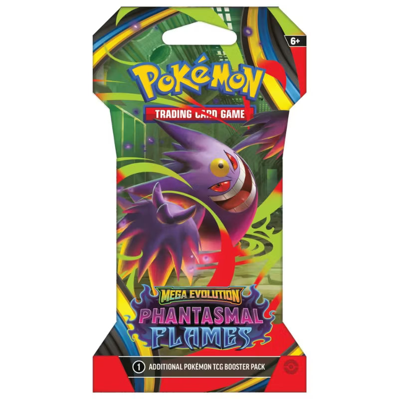 Pokémon, Mega Evolutions, ME02: Phantasmal Flames, 1 blister pack (Max 3 per person)