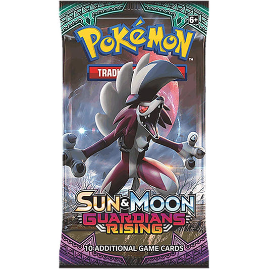Pokémon, Sun & Moon: Guardians Rising, 1 Booster (Lycanroc Artwork)