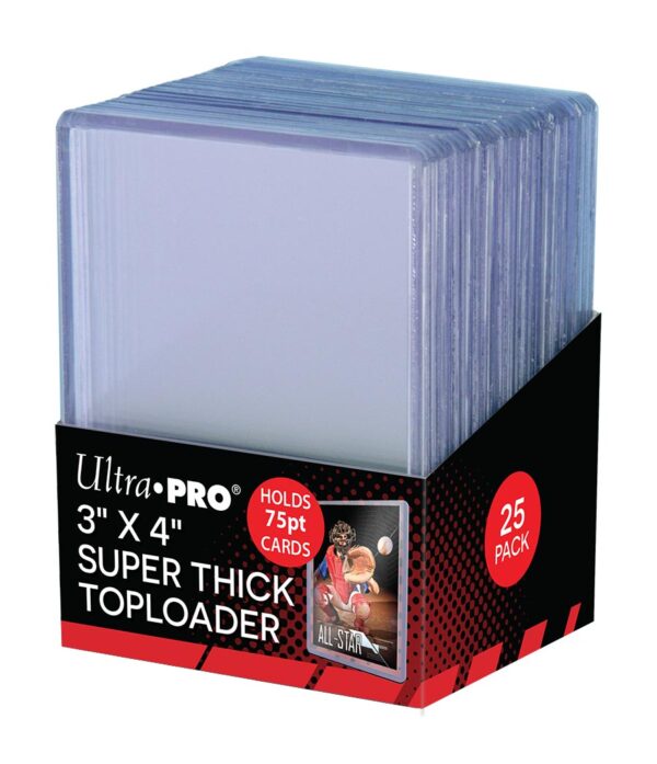 Toploaders. 75pt, 25-pack