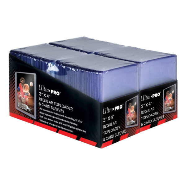 Toploader 3×4″ 35 pt Regular & Card Sleeves 200ct pack – Samlarhobby Sverige AB