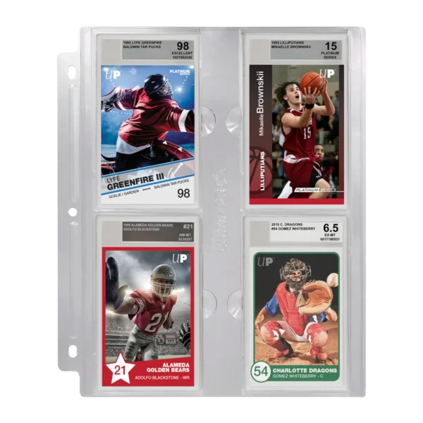 Plastficka 4-Pocket Page for Graded Beckett Slabs, 1 st