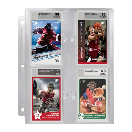 Plastficka 4-Pocket Page for Graded Beckett Slabs, 1 st