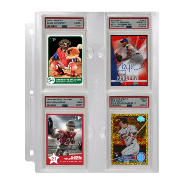 Plastficka 4-Pocket Page for Graded PSA Slabs, 1st