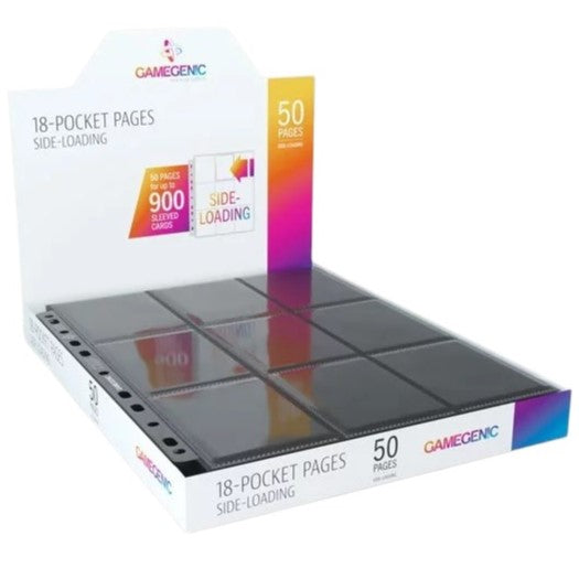 Gamegenic, 18-Pocket Side-Loading Pages (Black)