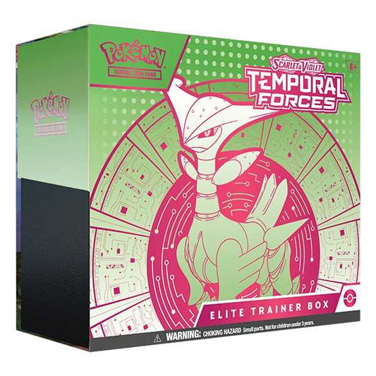 Pokémon, Scarlet & Violet 5: Temporal Forces, Elite Trainer Box, Iron Thorns (Grön)
