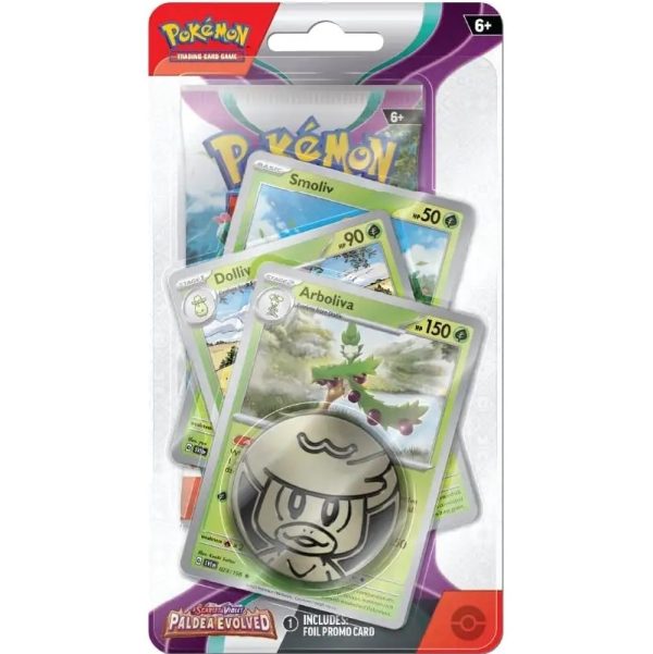 Pokémon, Scarlet & Violet 2: Paldea Evolved, Premium Checklane blisterpack, Arboliva
