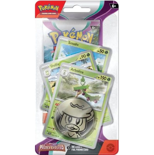 Pokémon, Scarlet & Violet 2: Paldea Evolved, Premium Checklane blisterpack, Arboliva