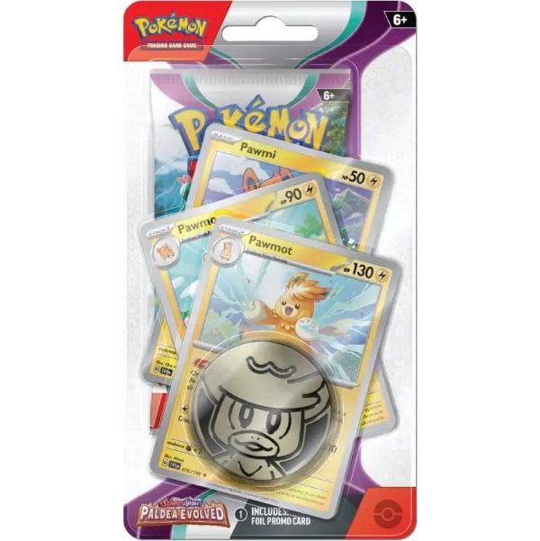 Pokémon, Scarlet & Violet 2: Paldea Evolved, Premium Checklane blisterpack, Pawmot
