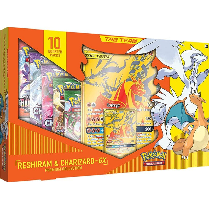 Pokémon, Tag Team Reshiram & Charizard GX Premium Collection
