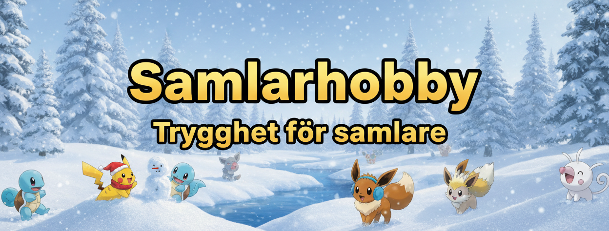 Extra Bred Pokemon Vinterbanner med Gul Text