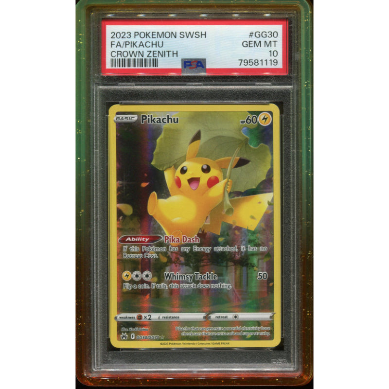 Pikachu (CRZ GG30) Crown Zenith - PSA 10