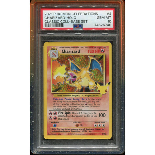 Charizard (CEL BS 4) Celebrations - PSA 10
