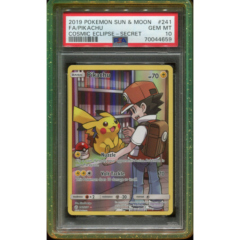Pikachu (CEC 241) Cosmic Eclipse - PSA 10