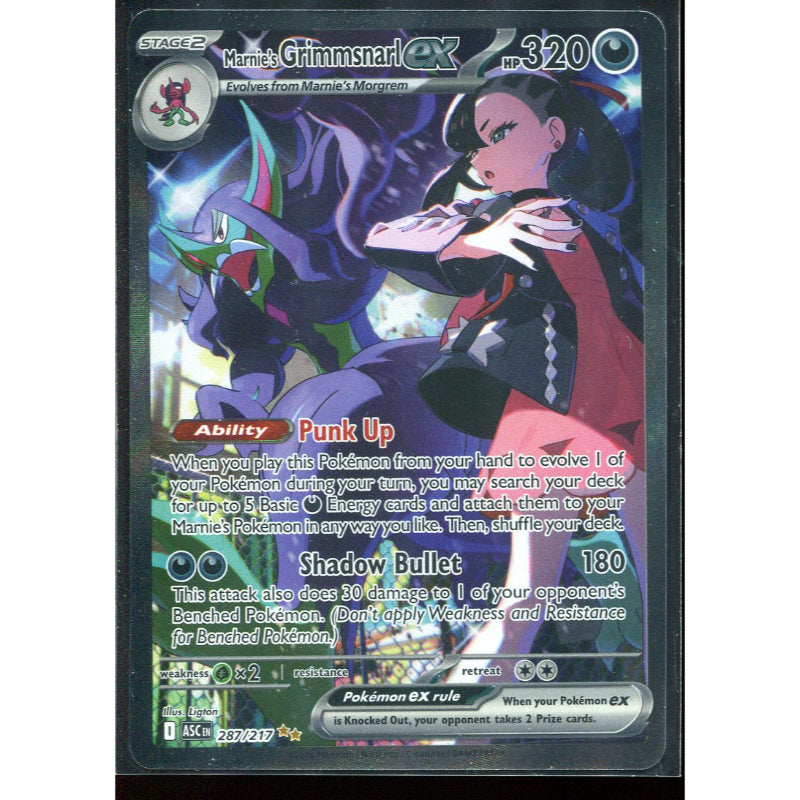 Marnie's Grimmsnarl ex (ASC 287) Ascended Heroes