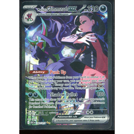 Marnie's Grimmsnarl ex (ASC 287) Ascended Heroes