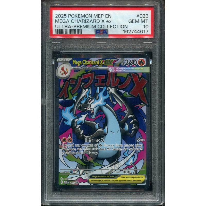 Mega Charizard X ex (MEP 023) MEP Black Star Promos - PSA 10