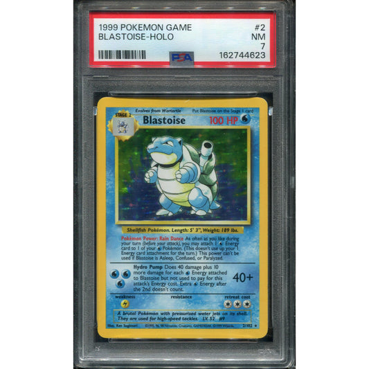 Blastoise (BS 2) Base Set - PSA 7