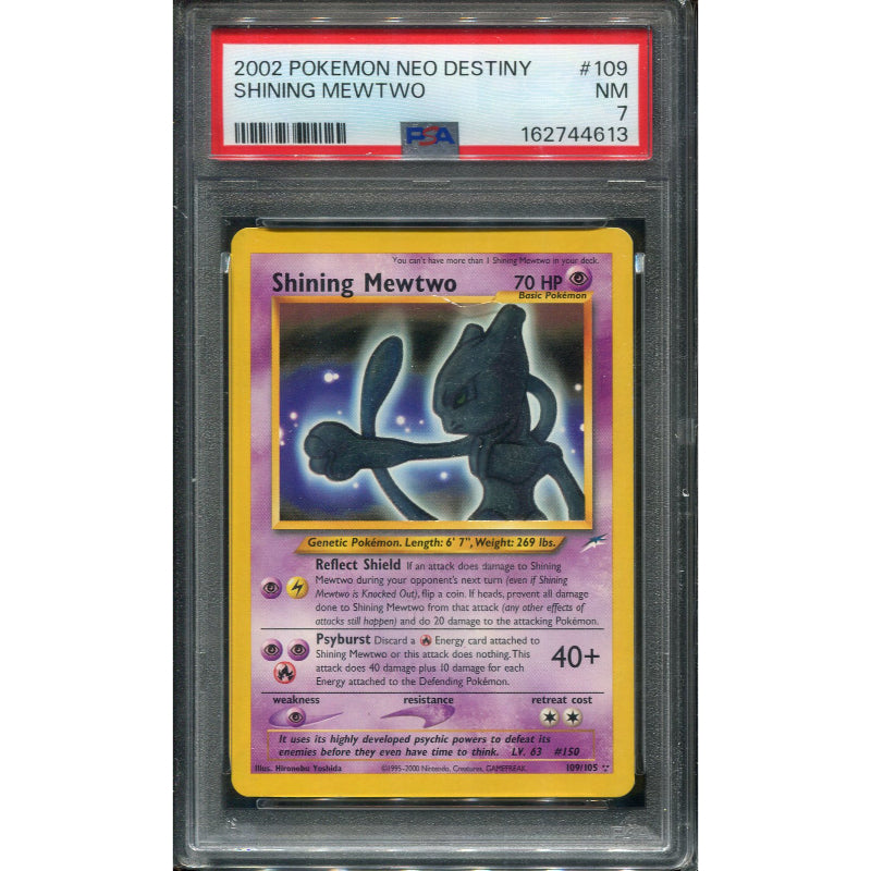 Shining Mewtwo (NDE 109) Neo Destiny - PSA 7