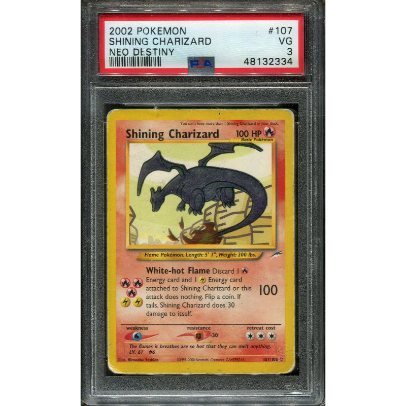 Shining Charizard (NDE 107) Neo Destiny - PSA 3