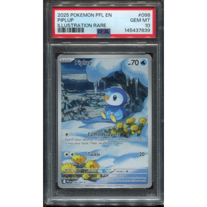 Piplup (PFL 098) Phantasmal Flames  - PSA 10
