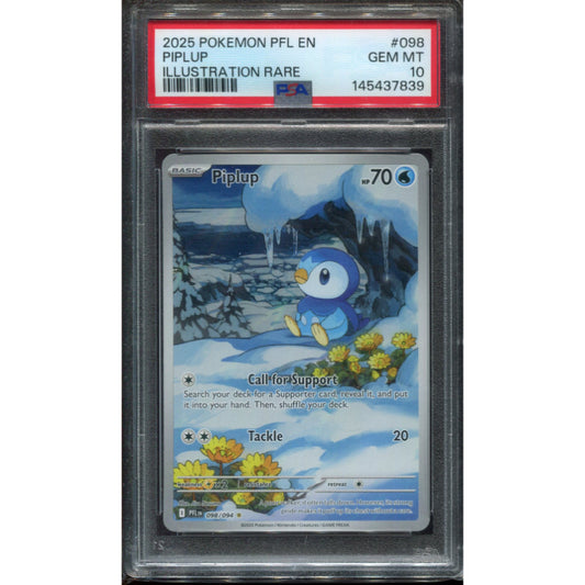 Piplup (PFL 098) Phantasmal Flames  - PSA 10