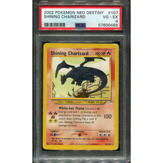 Shining Charizard (NDE 107) Neo Destiny - PSA 4