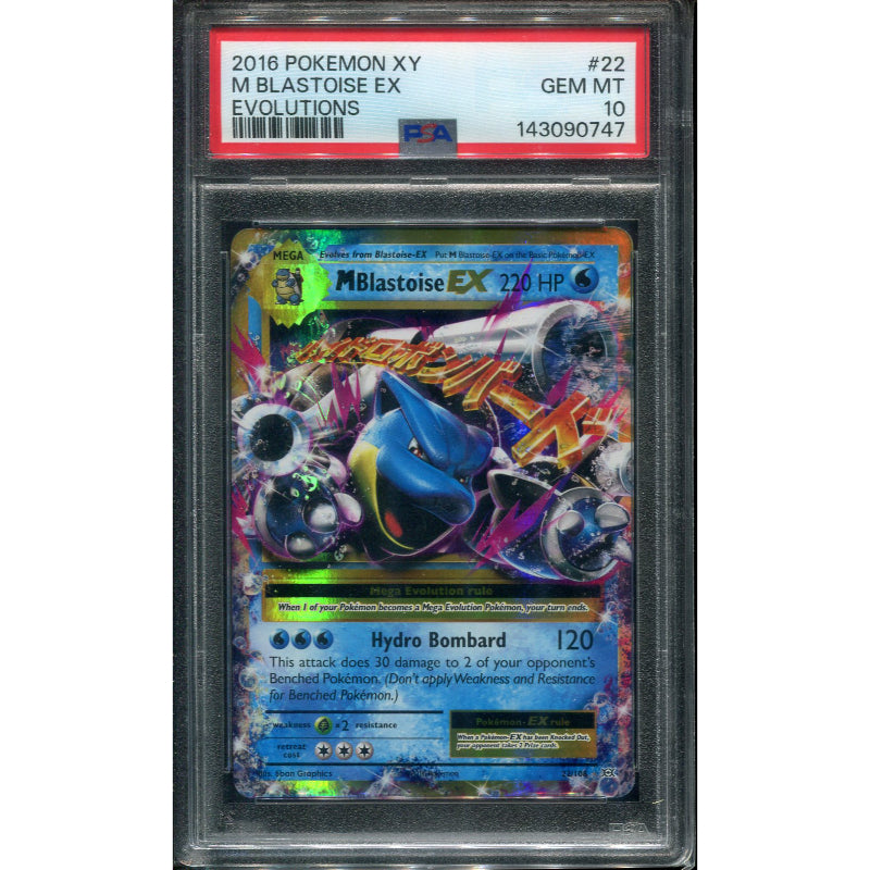 MBlastoise EX (EVO 22) Evolutions - PSA 10