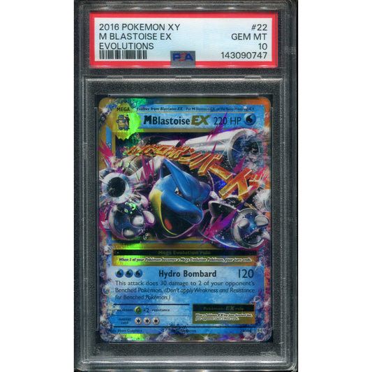 MBlastoise EX (EVO 22) Evolutions - PSA 10