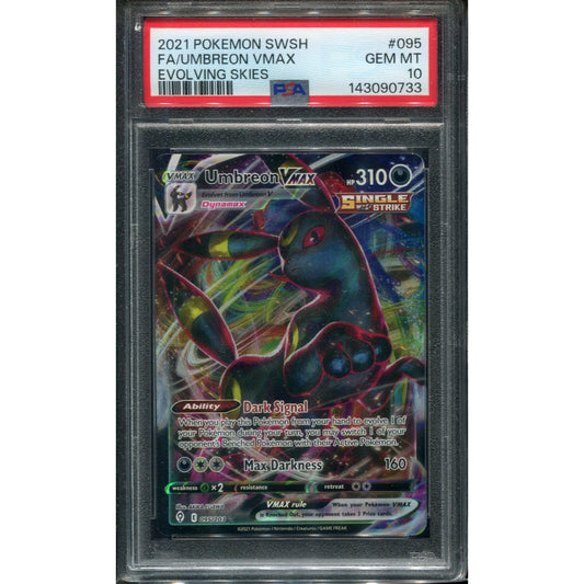 Umbreon VMAX (EVS 095) Evolving Skies - PSA 10