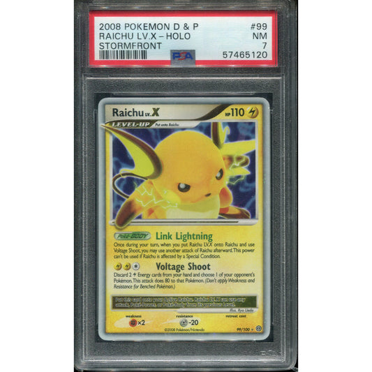 Raichu LV.X (STF 99) Stormfront - PSA 7