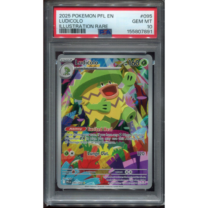 Ludicolo (PFL 095) Phantasmal Flames - PSA 10
