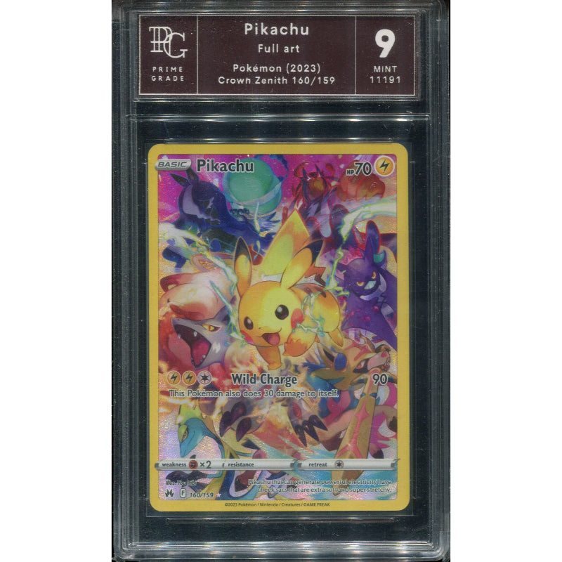 Pikachu (CRZ 160) Crown Zenith - PrimeGrade 9