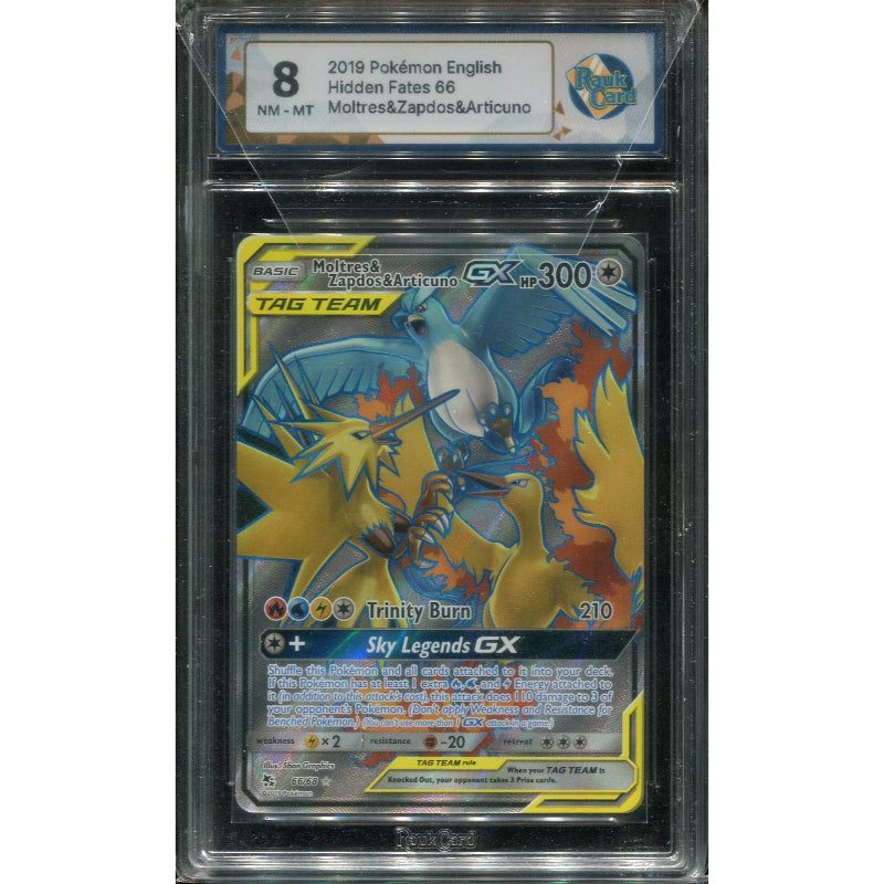 Moltres & Zapdos & Articuno GX (HIF 66) Hidden Fates - RaukCard 8
