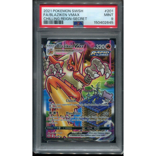 Blaziken VMAX (CRE 201) Chilling Reign - PSA 9