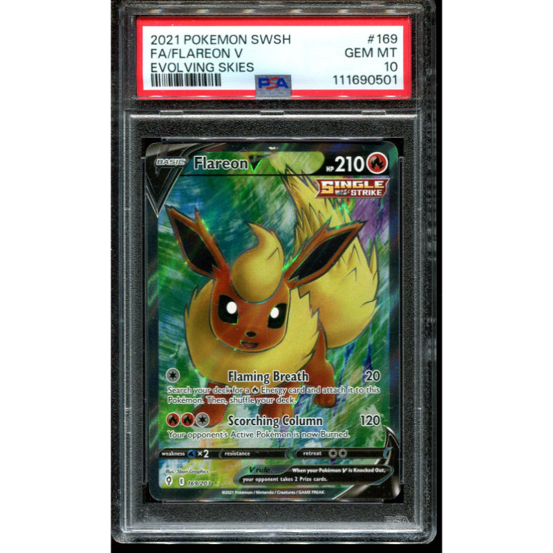 Flareon V (EVS 169) Evolving Skies - PSA 10