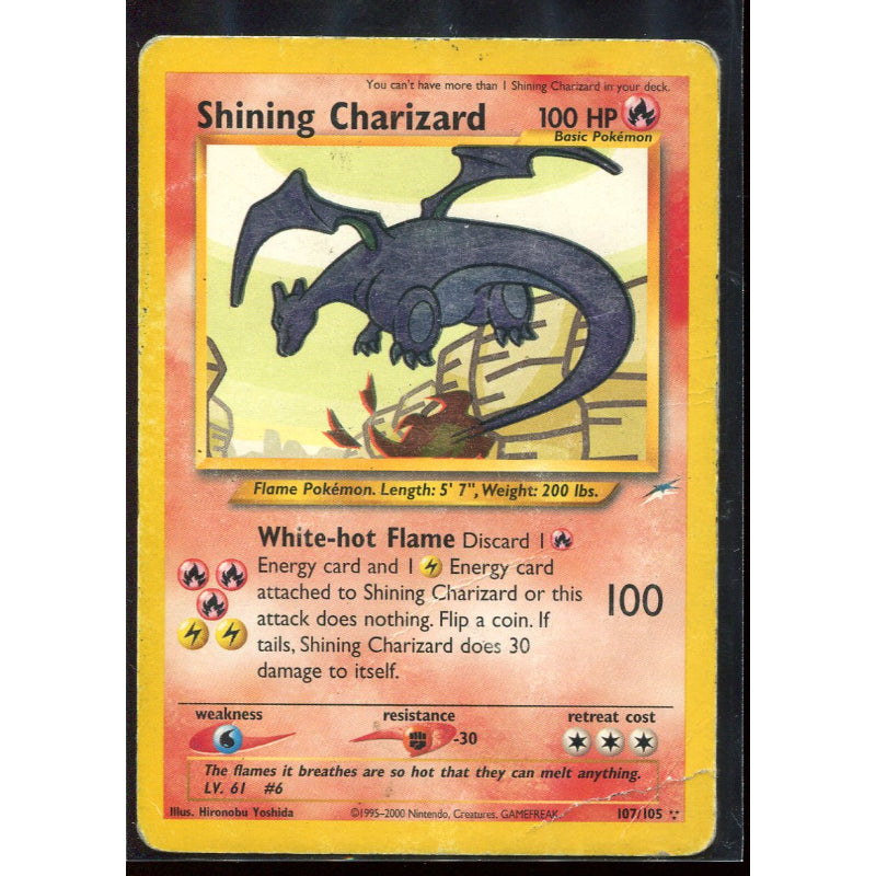 Shining Charizard (NDE 107) Neo Destiny - Damaged