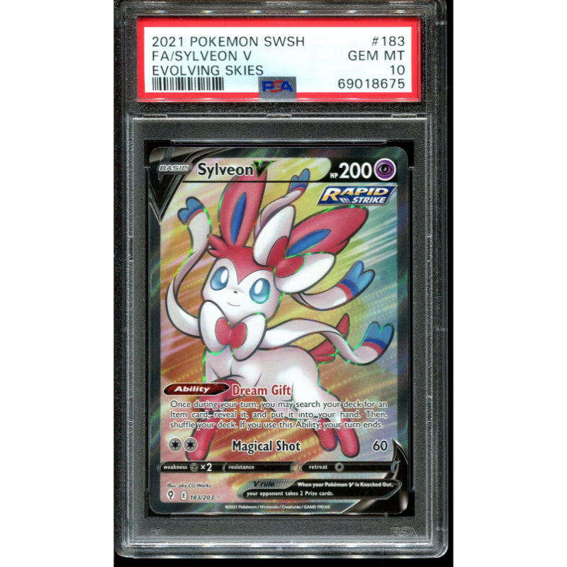 Sylveon V (EVS 183) Evolving Skies - PSA 10
