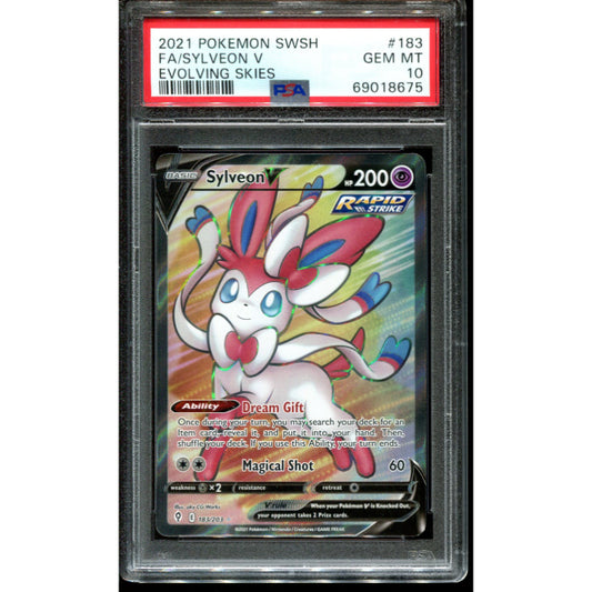 Sylveon V (EVS 183) Evolving Skies - PSA 10