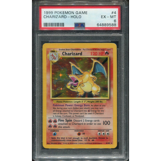 Charizard (BS 4) Base Set - PSA 6