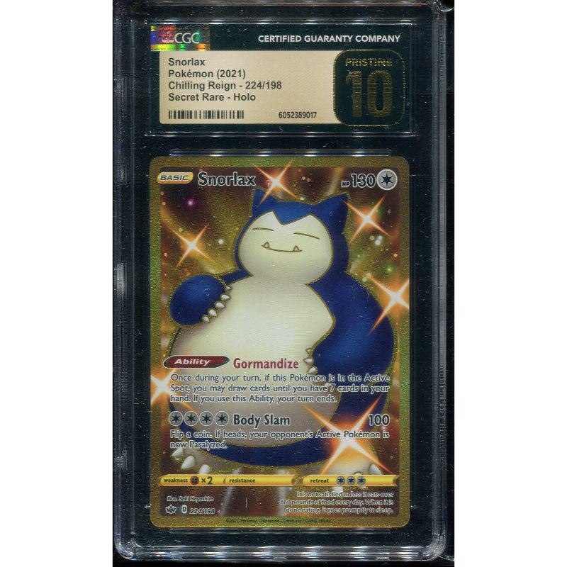 Snorlax (CRE 224) Chilling Reign - CGC 10 Pristine