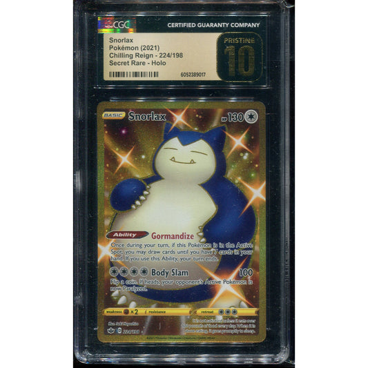 Snorlax (CRE 224) Chilling Reign - CGC 10 Pristine