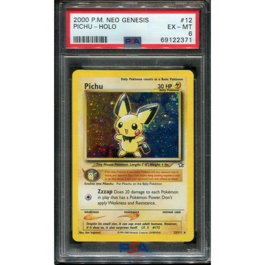 Pichu (NG 12) Neo Genesis - PSA 6
