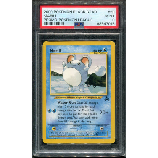 Marill (WP 29) Wizards Black Star Promos - PSA 9