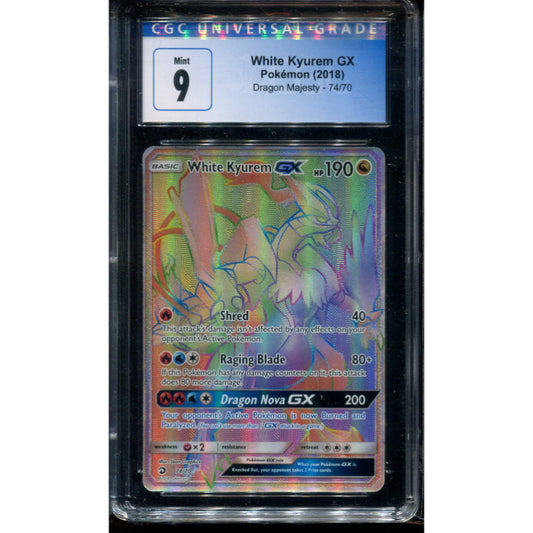 White Kyurem GX (DRM 74) Dragon Majesty - CGC 9