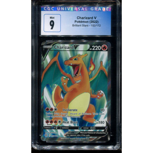Charizard V (BRS 153) Brilliant Stars - CGC 9