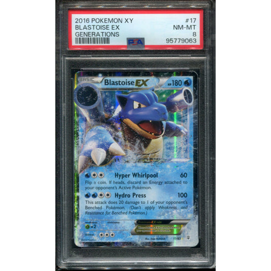 Blastoise EX (GEN 17) Generations - PSA 8