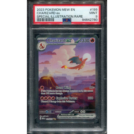 Charizard ex (MEW 199) 151 - PSA 9